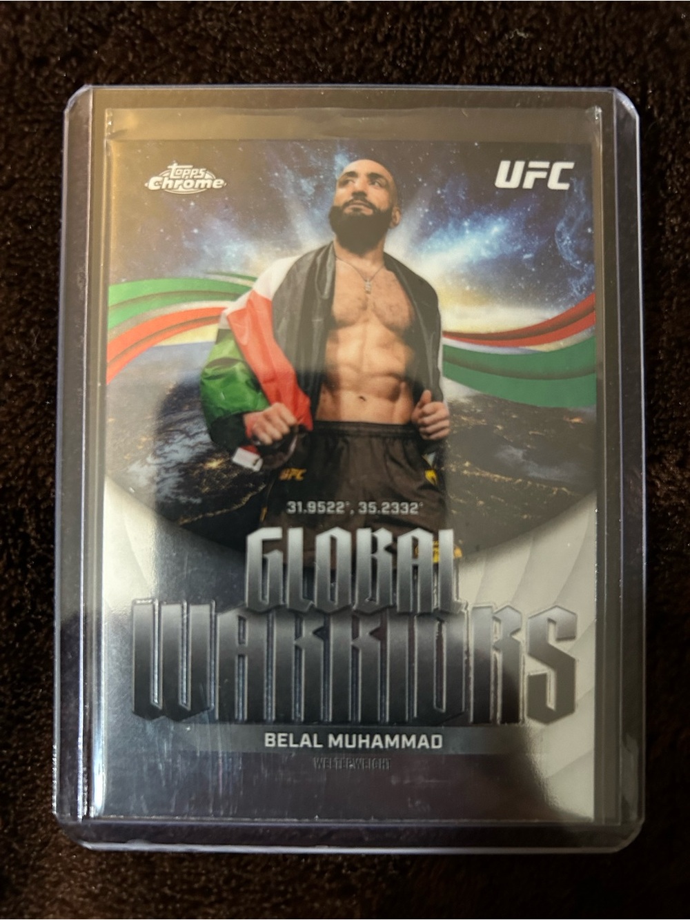 Topps UFC Trading Card - Black/Green/Red